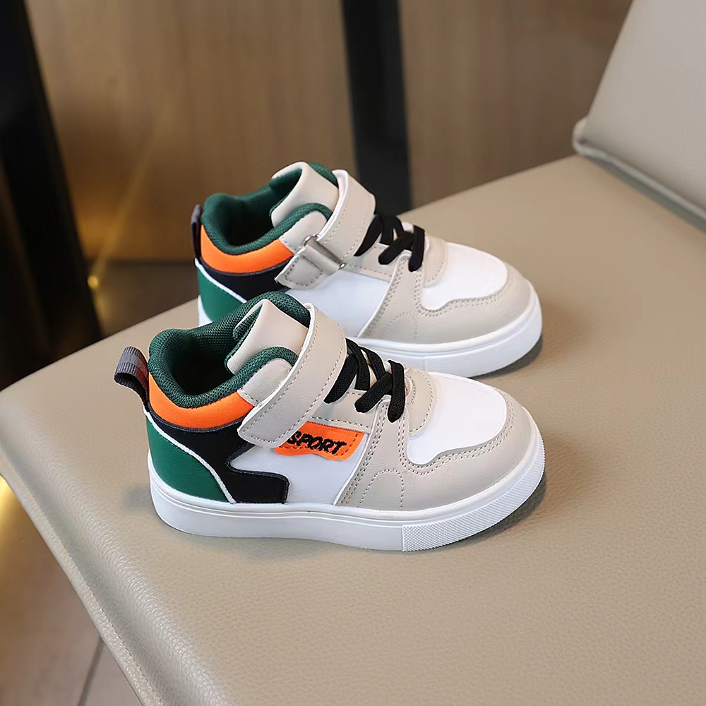 Sneaker Zone - COMFY KIDS Серые разноцветные кроссовки средней