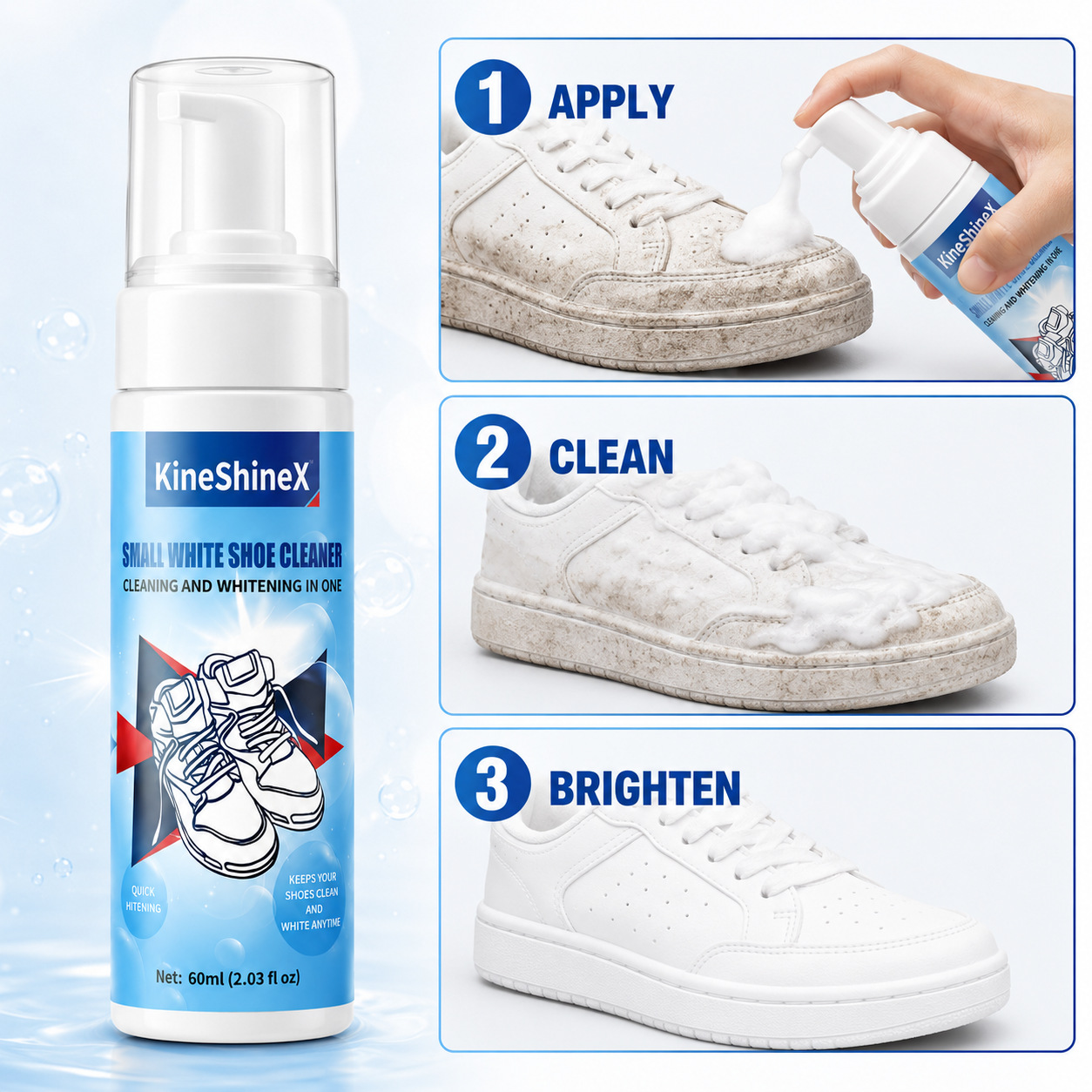 Набор для чистки обуви Gihen:  – обзор и цена Sneaker Care Cleaning Kit